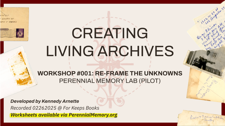 Workshop: Creating Living Archives (Video Recap)